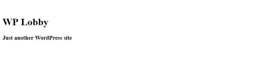 The current home page