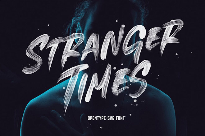 Stranger Times - OpenType SVG Font by Greg Nicholls