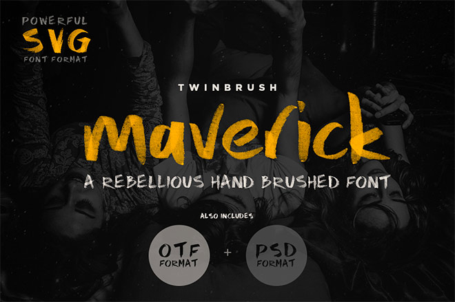 Maverick Font by Twinbrush