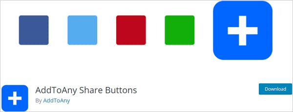 AddToAny Share Buttons social plugin for WordPress.