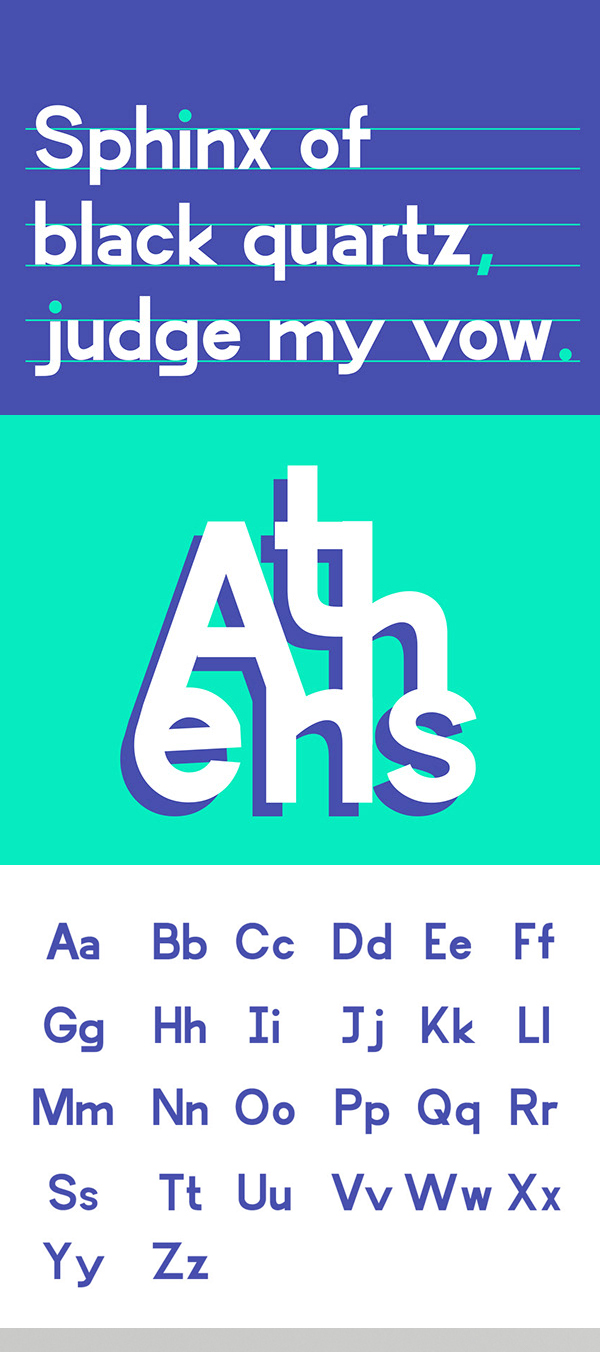 Attika Variable Free Font Letters