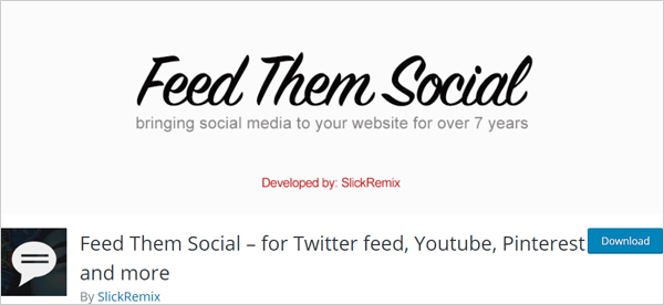 Feed Them Social WordPress social feed plugin.