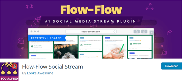 Flow-Flow social stream plugin for WordPress.