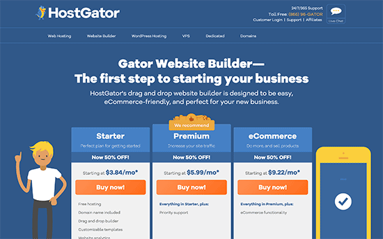 Gator website builder