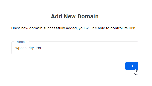 Add New Domain