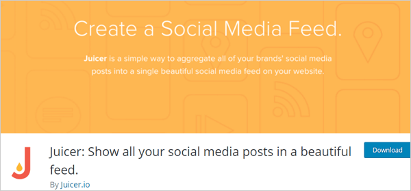 Juicer social feeds plugin.