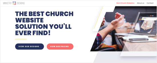 Ministry Designs website builder for churches