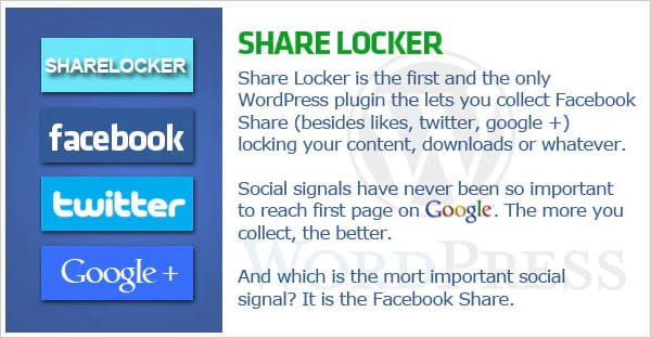 Share Locker social media plugin for WordPress.