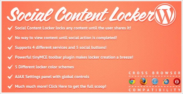 Social Content Locker plugin for WordPress