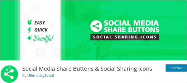 Social Media Share Buttons & Social Sharing Icons plugin for WordPress
