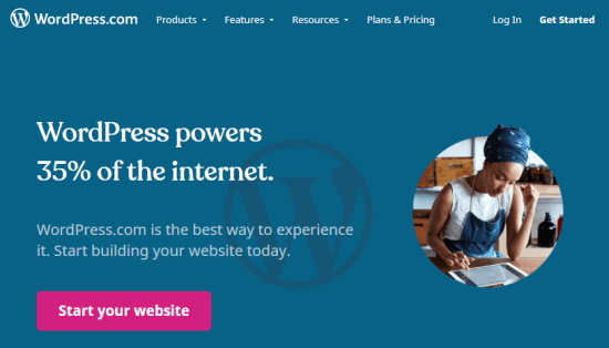 The WordPress.com website builder