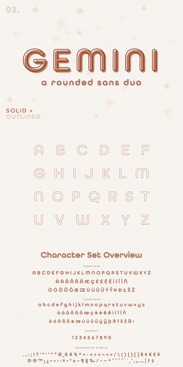 Gemini // A Rounded Sans Serif Duo Gemini // A Rounded Sans Serif Duo