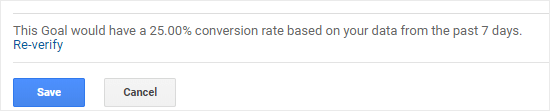 Verifying that your goal works in Google Analytics