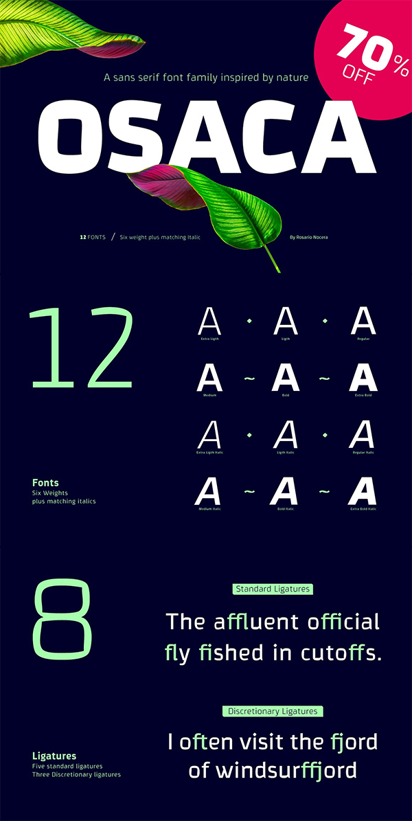 Osaca Sans Serif Font Osaca Sans Serif Font