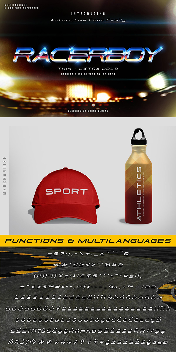 Racer Boy Font Racer Boy Font