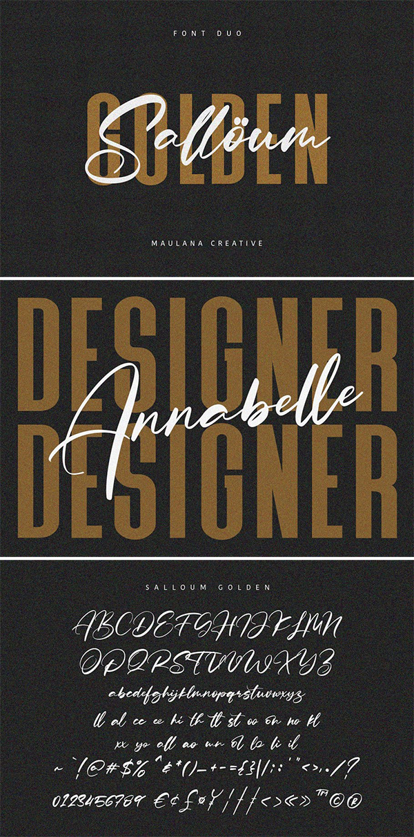 Salloum Golden Font Duo Salloum Golden Font Duo