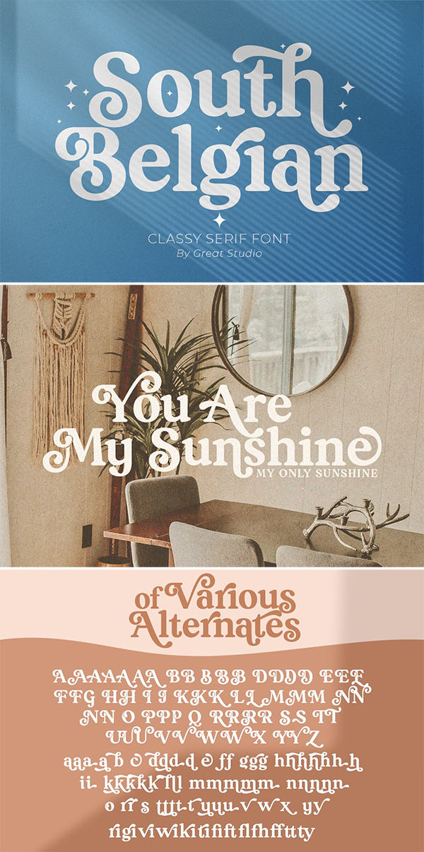 South Belgian Seri Font South Belgian Seri Font