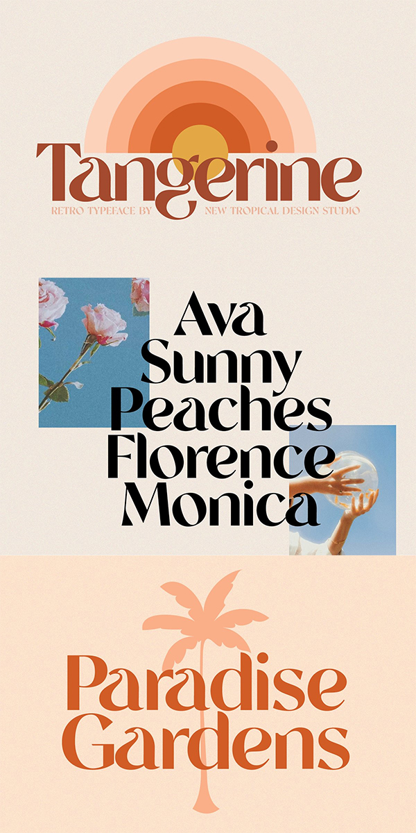 Tangerine - Retro Font Tangerine - Retro Font