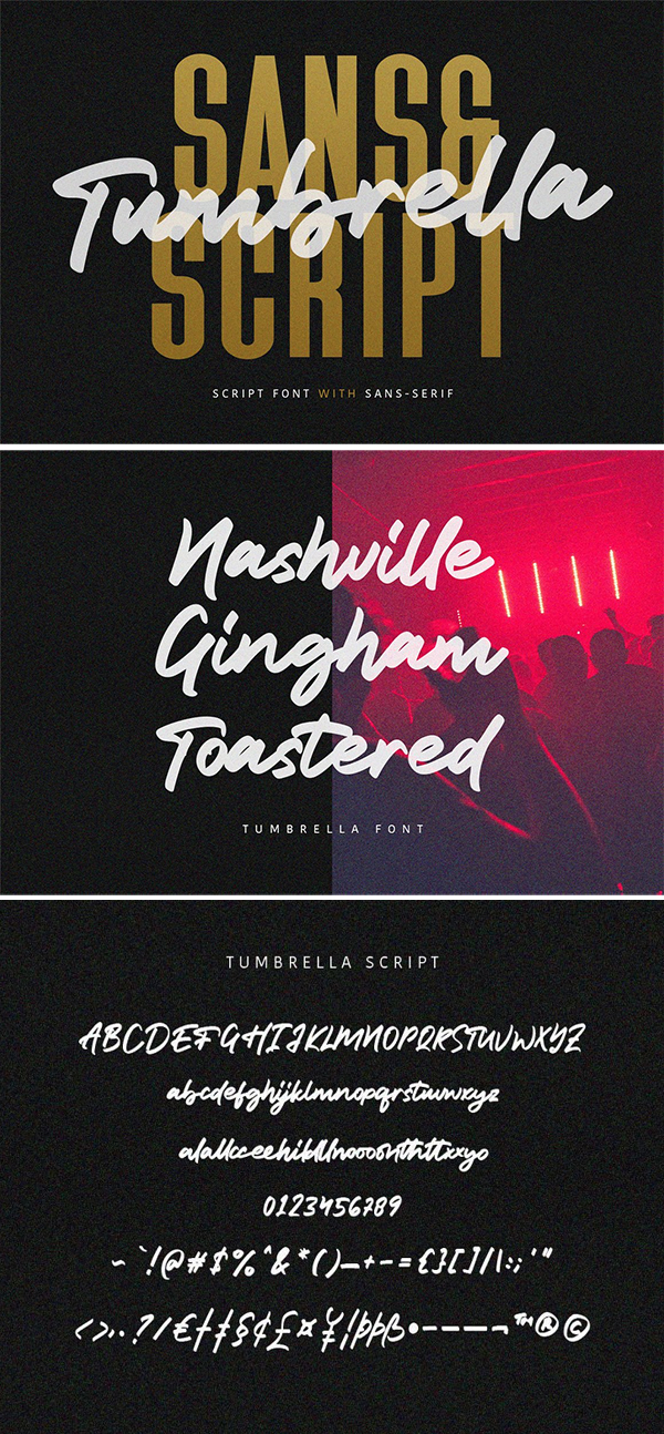 Tumbrella - Script Sans Font Duo Tumbrella - Script Sans Font Duo