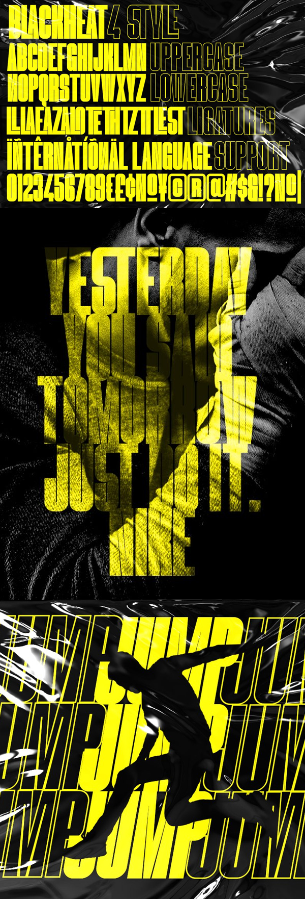 Blackheat Condensed Letters Free Font Blackheat Condensed Letters