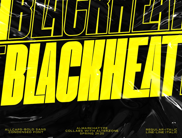 Blackheat Condensed Free Font Blackheat Condensed