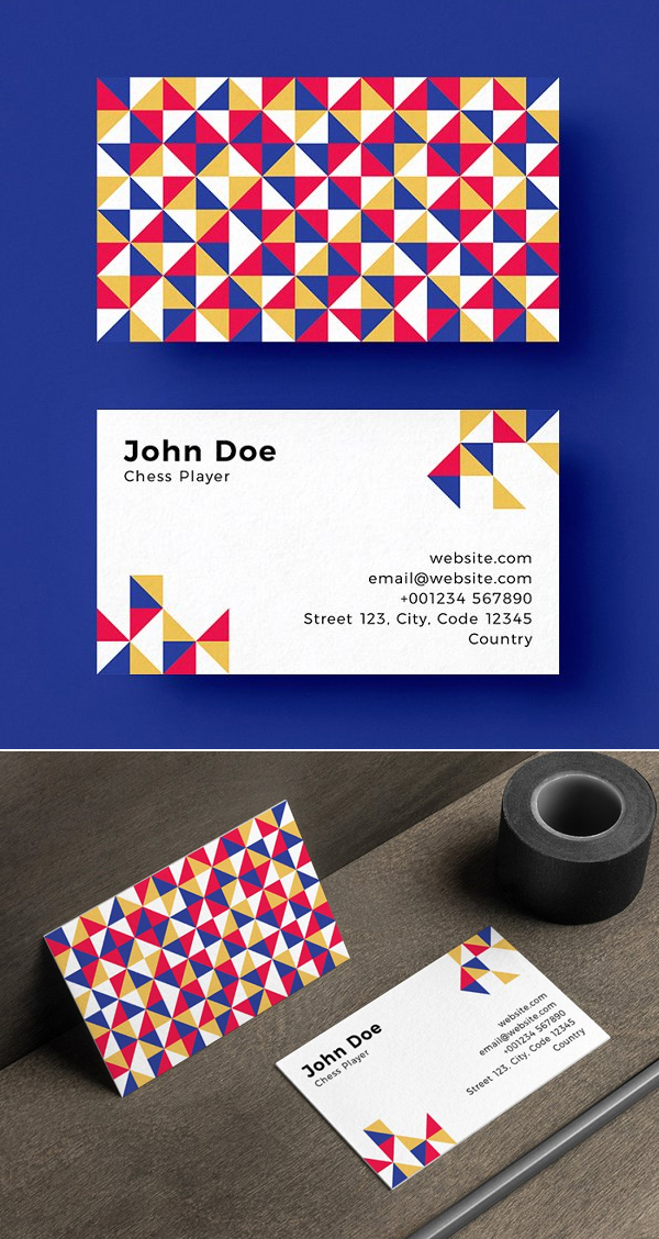 Chess Player Business Card Template