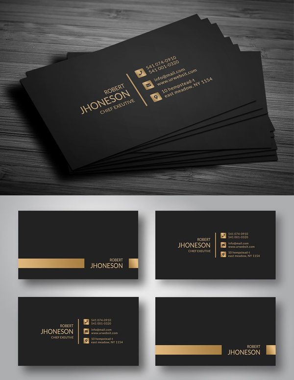 Golden Business Card Golden Business Card