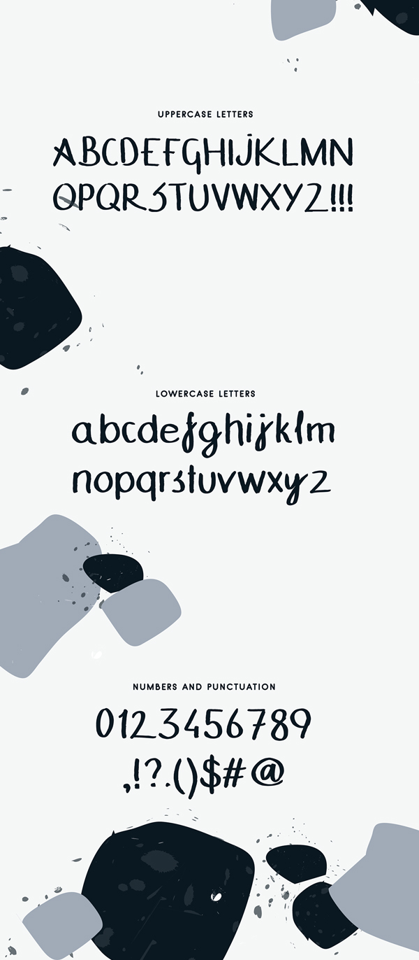 Denom Handwritten Letters Free Font Denom Handwritten Letters