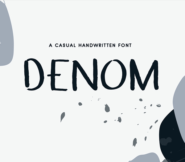 Denom Handwritten Free Font Denom Handwritten