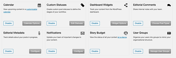 A look at the Edit Flow dashboard and all of the options.