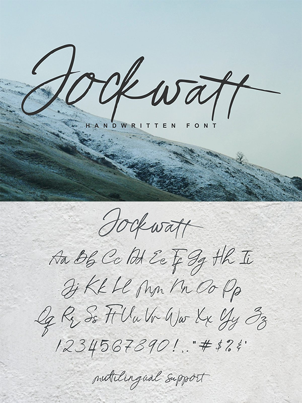 Jockwatt Handwritten Font