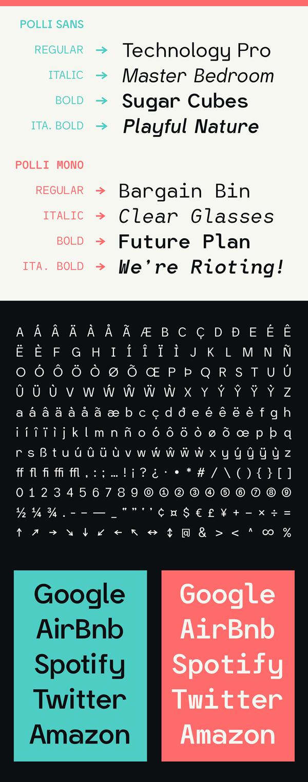 Polli Sans Letters Free Font Polli Sans Letters