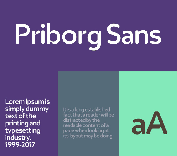 Priborg Sans Free Font Priborg Sans