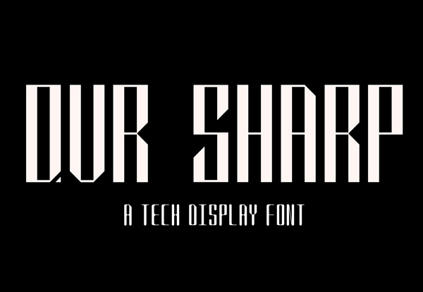 QVR Sharp Free Font QVR Sharp