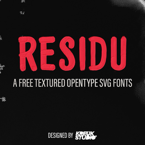 Residu SVG Free Font Residu SVG