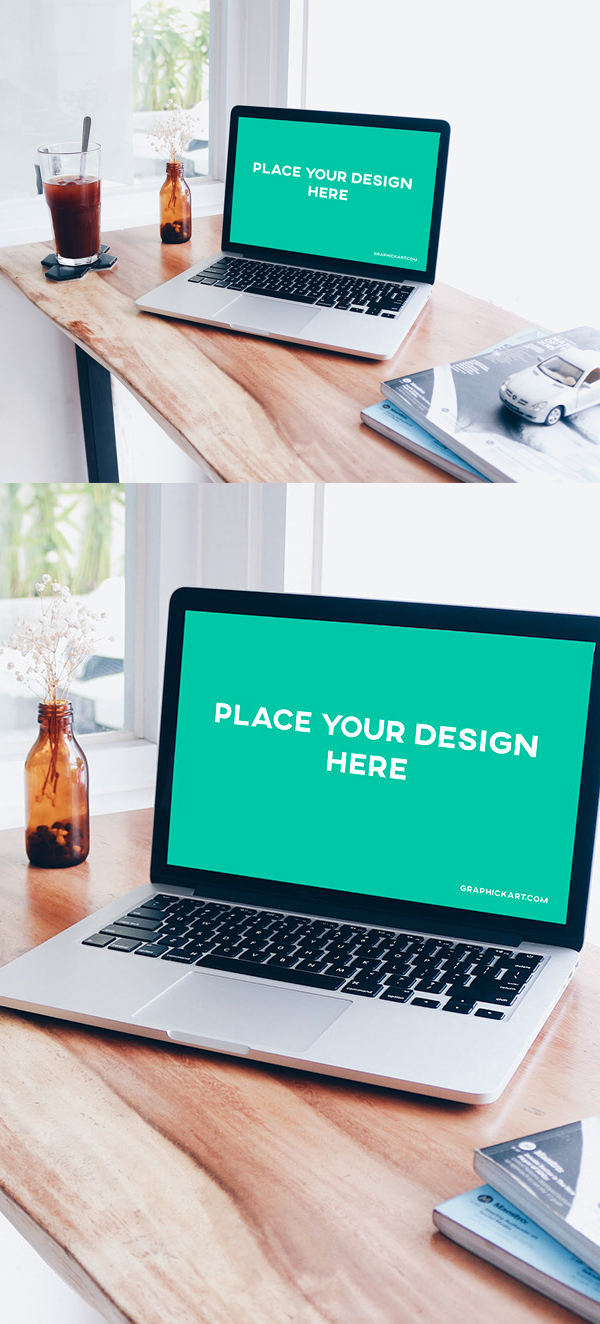 Free Realistic Laptop Mockup PSD Free Realistic Laptop Mockup PSD