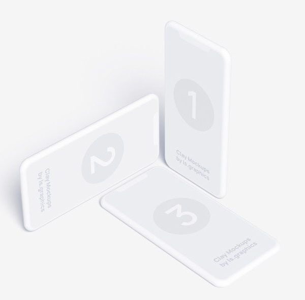 Free iPhone Clay Mockup Free iPhone Clay Mockup