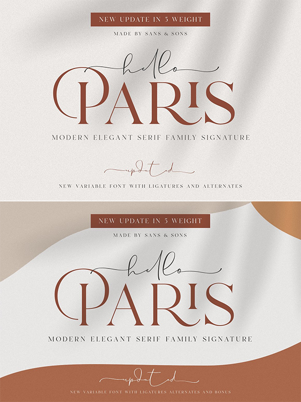 Modern Elegant Serif Font