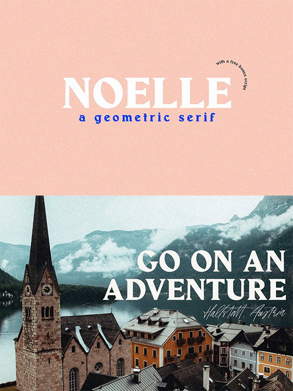 Noelle | Modern Serif & Free Script