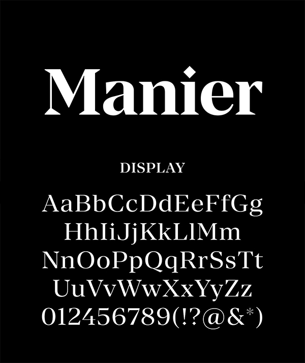 Manier – Sharp Serif Typeface