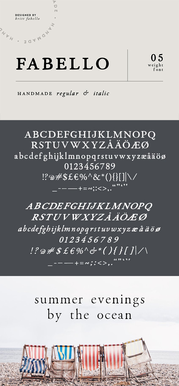 Fabello Family / Hand Lettered Font