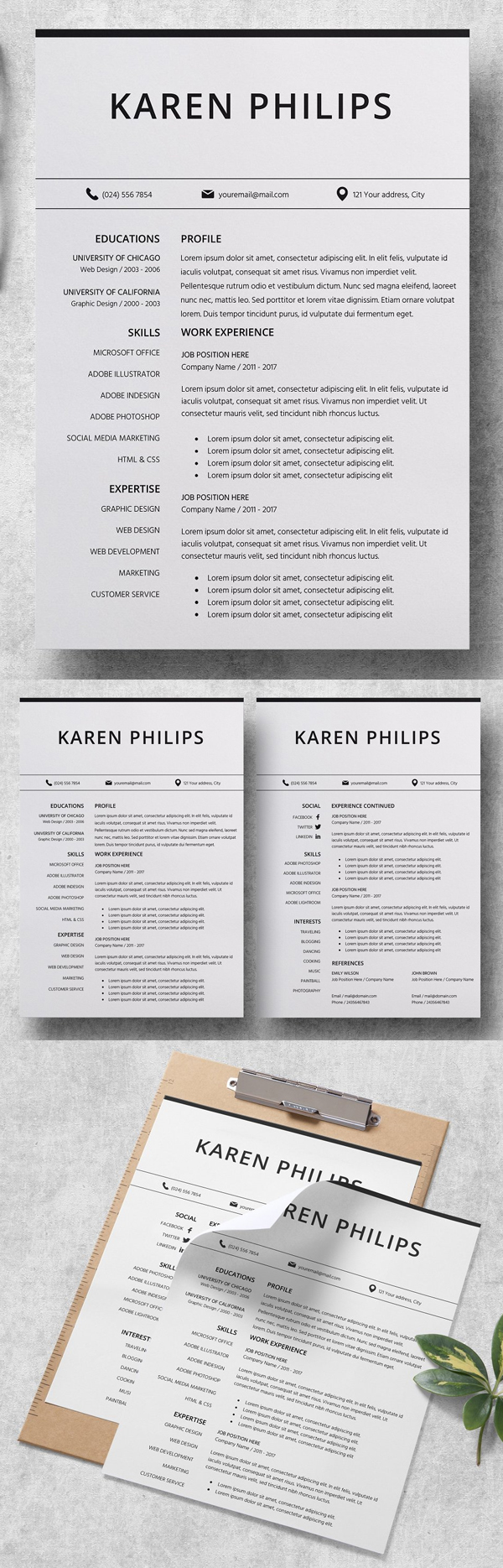 Useful Resume CV Template Useful Resume CV Template