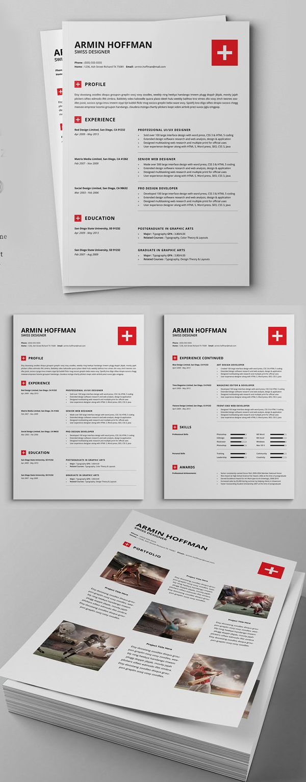 2 Pages Swiss Resume 2 Pages Swiss Resume