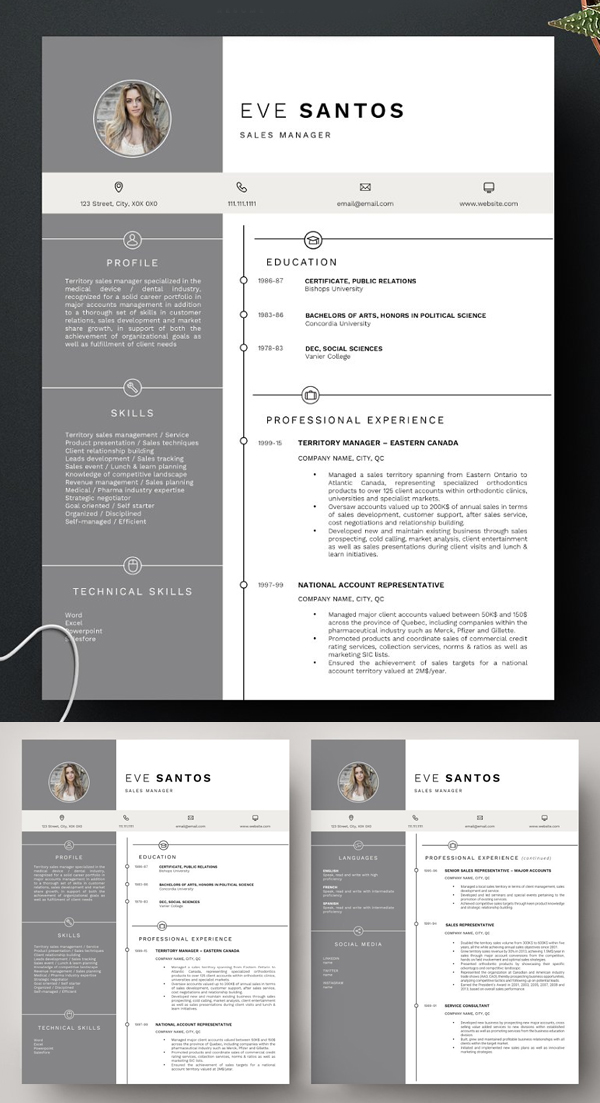 Modern Resume & Cover Letter Template Modern Resume & Cover Letter Template