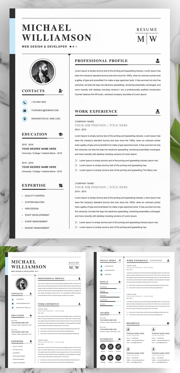 Professional Pages Resume Template Professional Pages Resume Template