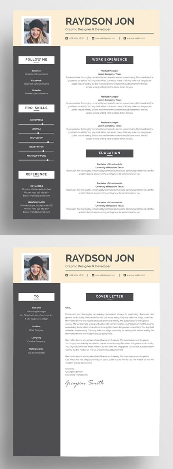 Best Resume Template & Cover Letter Best Resume Template & Cover Letter
