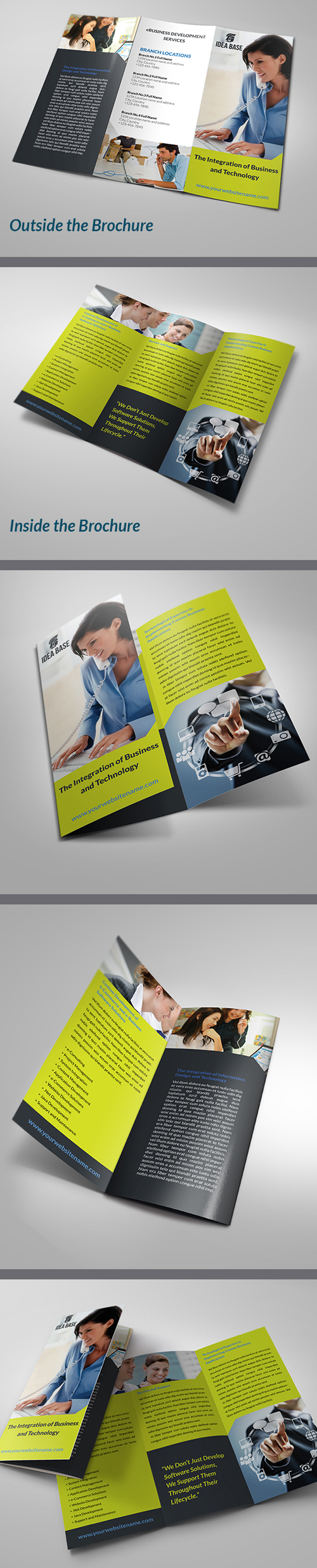 Technology Business Tri-Fold Brochure Technology Business Tri-Fold Brochure