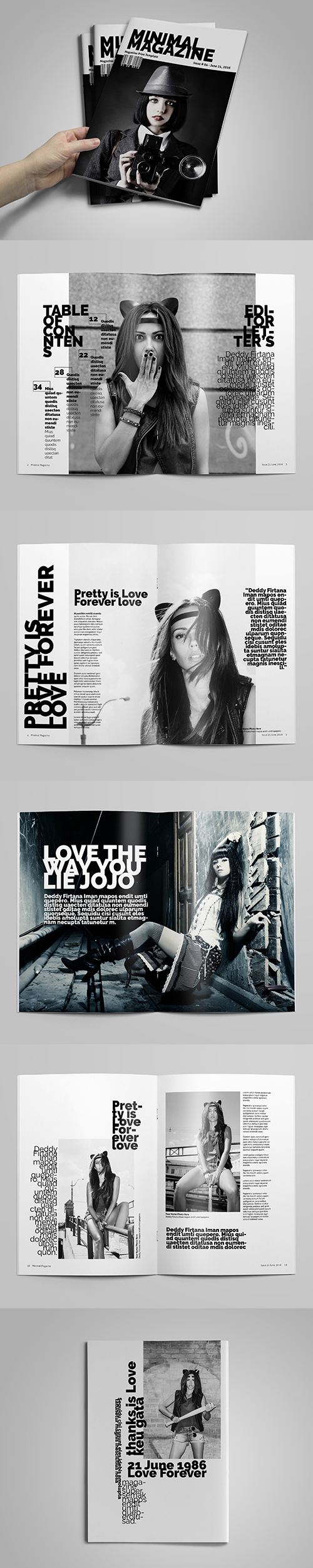 Minimal A4 Magazine / Catalog Template Minimal A4 Magazine / Catalog Template