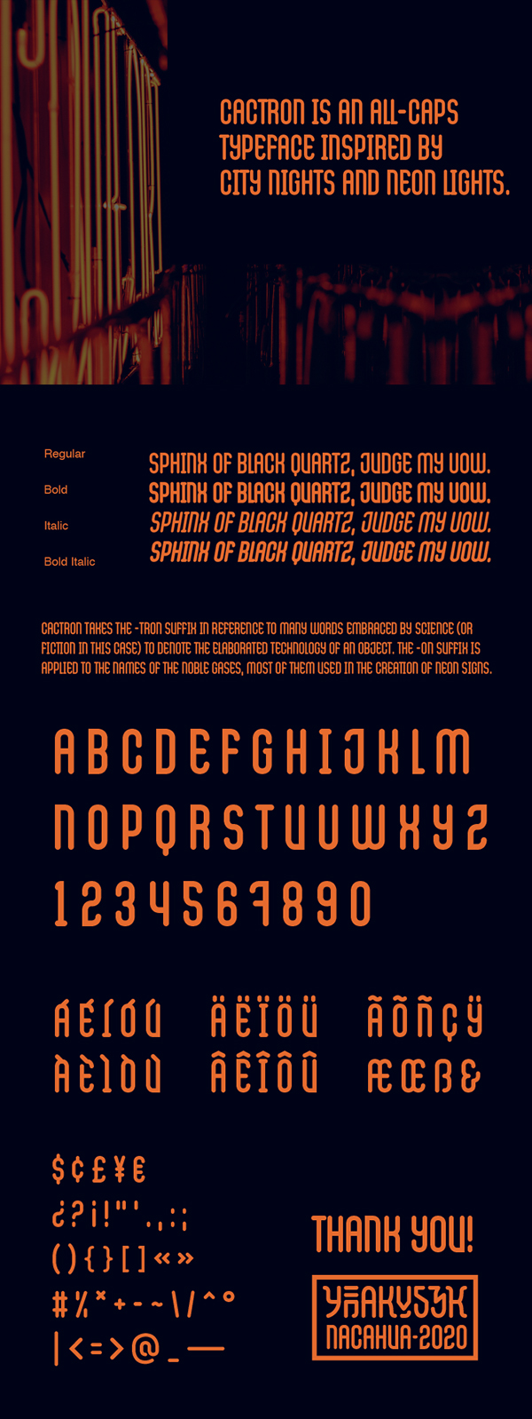 Cactron Font Letters Cactron Font Letters