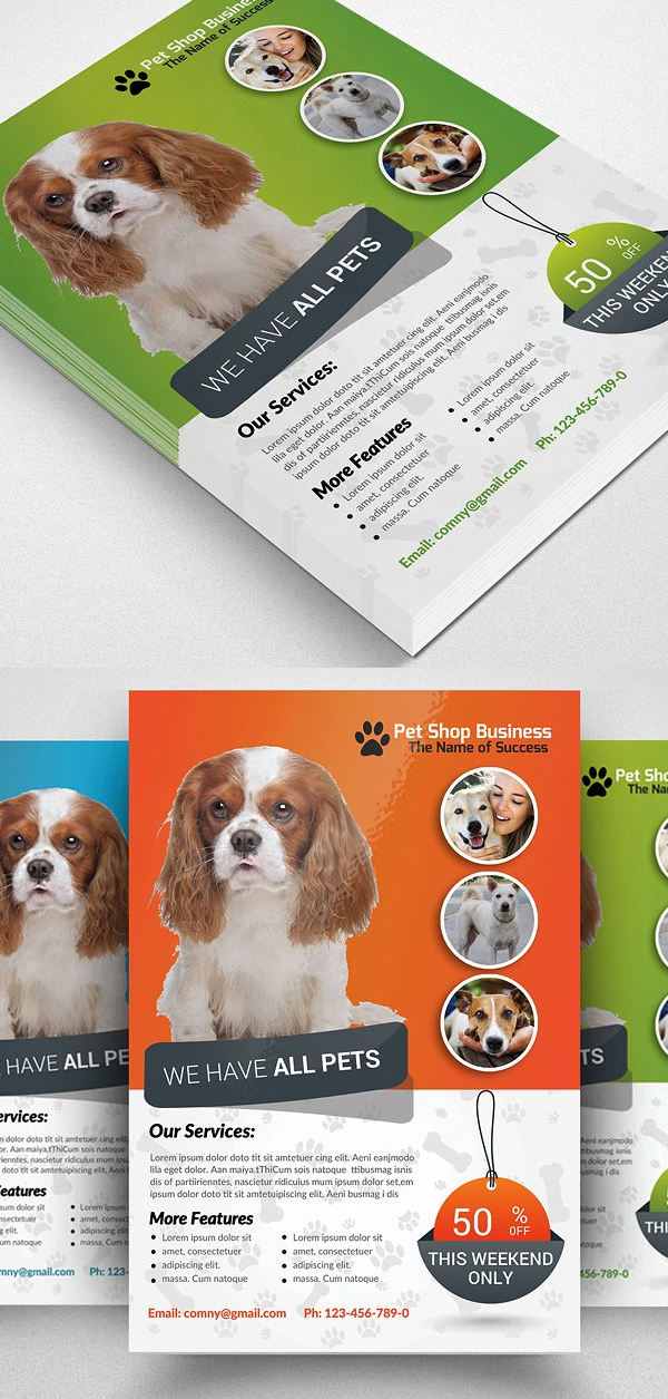 Pet Shop Business Flyer Template Pet Shop Business Flyer Template